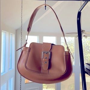 TOD'S Brown Leather Shoulder Bag